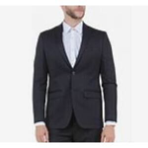 Zegarie Men's Sport Coat Blazer Suit Jacket Black Size 46 R New